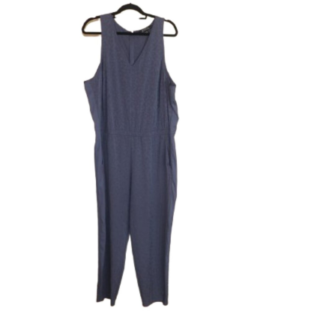 Athleta Brooklyn Textured Jumpsuit Size 20 - Picture 2 of 14